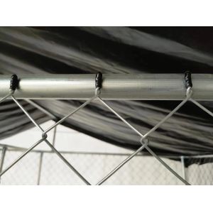 Galvanized Heavy Duty Metal Dog Kennel Outdoor 2x2x3M Chain Link Large Dog Run