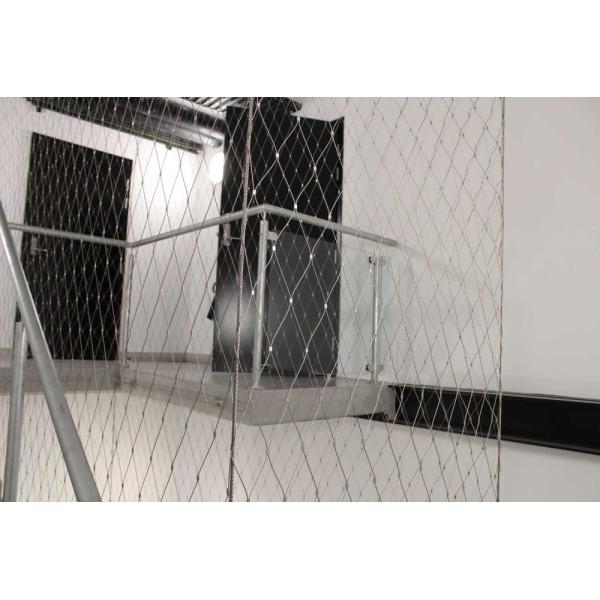 Quality Customized Flexible Stairway Architectural Wire Mesh With Ferrule wholesale