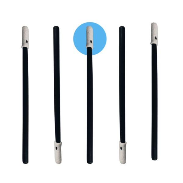 Quality 3.2mm Lint Free Small Sponge Head Cleanroom Foam Swab With Black Handle wholesale