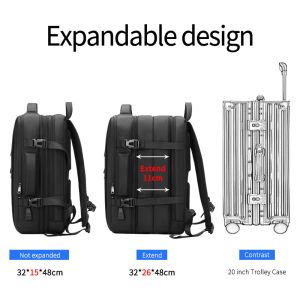 New Multifunction large capacity usb raincoat backpack business travel laptop
