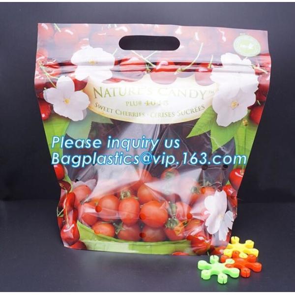 Quality LDPE k aseptic grape bag,cherry bag,fruit bag with hole/slider k fruit bag with air holes for grape packagin wholesale