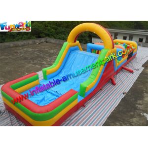 Customized Interactive Inflatable Obstacle Course Game With Inflated Pool