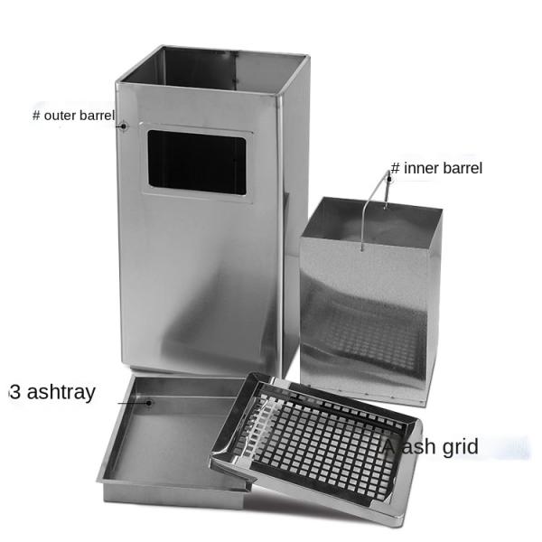 Trash Box Hotel Vertical Creative Office Trash Can Manufacturer Stainless Steel Galvanized Indoor Trash Can