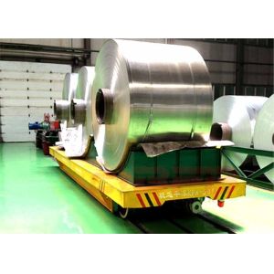 Cheap 30T Automatic Coil Transfer Trolley , Paper Roller Material Transfer Carts for sale
