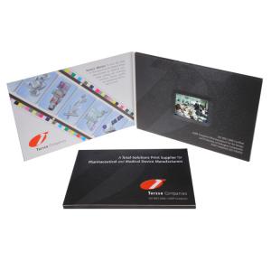 China Magnetic Switch LCD Screen Video Brochure Custom Printing LCD Brochure Card on sale