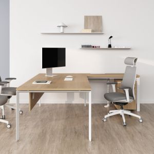 MC3.0 Ergonomic custom sized Office Manager Desk L-shaped desk with spacious