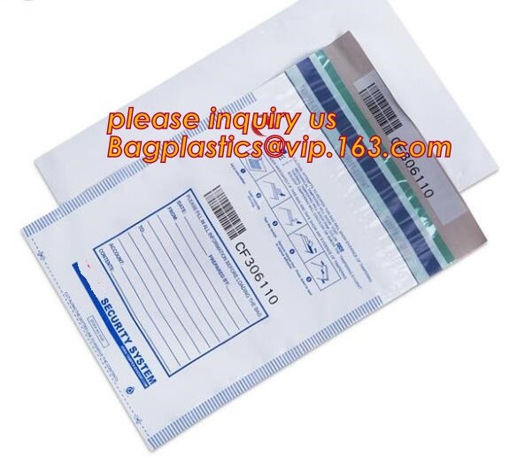 Bank Money Coin Pe Plastic Reusable Secure Seal Deposit Tamper Proof Evident Bag Manufacturer, money locking security ba