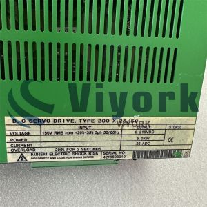 Emerson 200X25/50 SERVO DRIVE USED