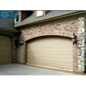 Red Aluminium Alloy Garage Sectional Door With Vault