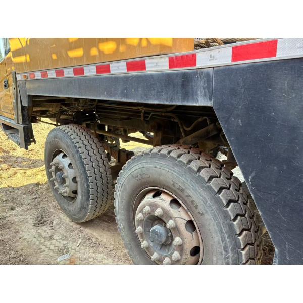 Quality SA NY Mobile Crane 50 Tons 4 Shaft Five-Arm Crane Jib Red And Yellow Color STC500C5-8 wholesale