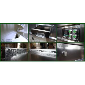 Pipeline Natural Gas Oval Shape Teppanyaki Grill Table Ten Seats