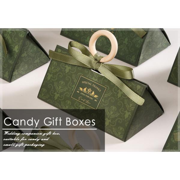Recycled Materials Custom Triangle Wedding Candy Box Creative Chocolate Candy Paper Box