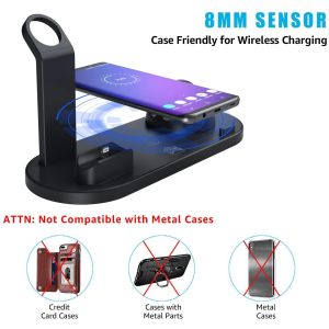 Multi Function Wireless Charger Stations Dock 8mm ROHS