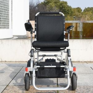 Portable Foldable Electric Wheelchair 120kg Load For Disabled