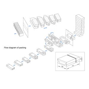 Plastic Perfume Box Film Folding Automatic Cellophane Wrapping Machine