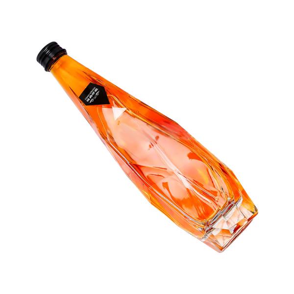 FDA 350ml 500ml Glass Drink Bottles Frosted Wine Glass Bottles