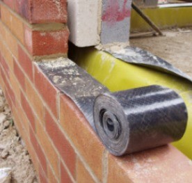 Black Embossed Polythene Damp Proof Course for Wall Hotel Construction