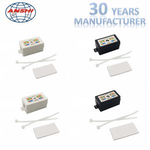 CAT6 CAT5E IDC 4 Pair/8 Way Junction Box 8P8C - Inline Cable Coupler - Terminal