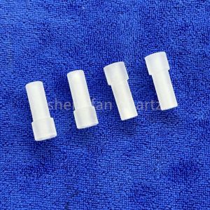 Factory Custom High Precision Step Drilling Frosted Opaque Quartz Parts
