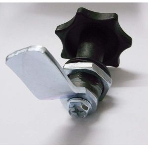 Quarter Turn Keyless Cabinet Cam lock MS714-1 black powder coated Cylinder lock