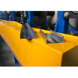Drywall Stud And Track Roll Forming Machine / Steel Drywall CD UD Profile Making
