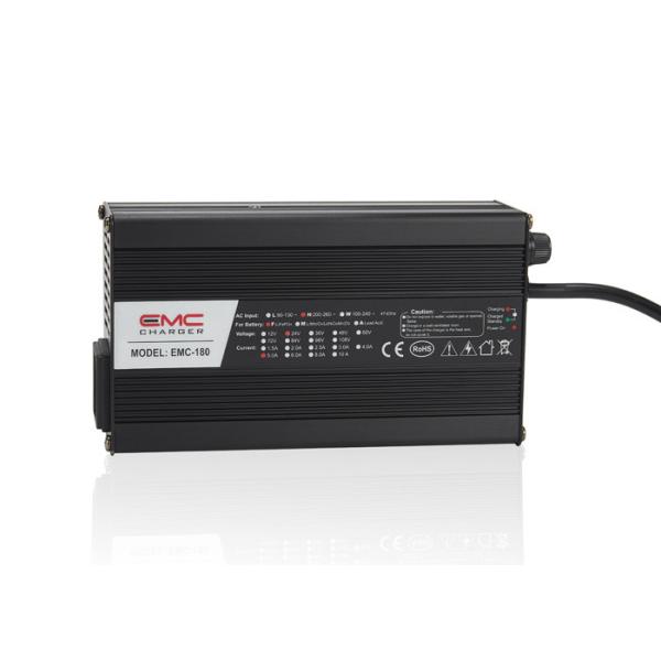 EMC-180 12V 8A Aluminum lead acid/ lithium/lifepo4 battery charger with 4