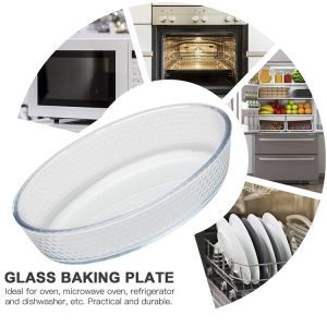 Borosilicate Glass Baking Dish with Vented Lid 800ml-3600ml Freezer Safe and