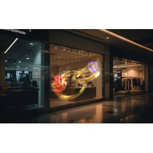 Hanging Install P6 Transparent LED Display Screen 240mm×1000mm With Module