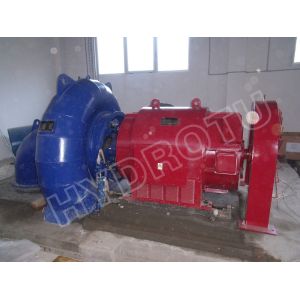 Small Horizontal Shaft Francis Hydro Turbine 500KW For Hydropower Stations