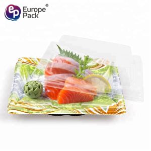 EPK wholesale fancy printing rectangle disposable sushi container