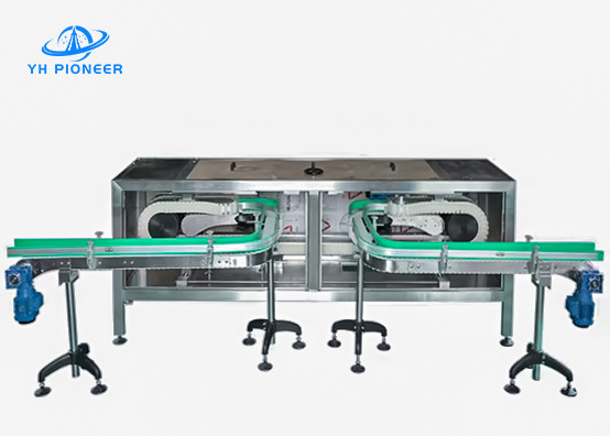 Stainless Steel Automated Bottle Conveyor Systems Chain Belt Roller Conveying