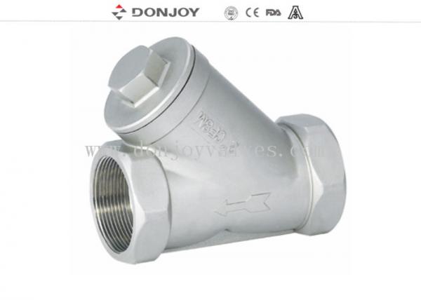 Quality SS304 / SS316L Y type Fileter Sanitary Ball Valve ,  Angle Filter BSP Thread connection wholesale