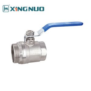 China Male And Female Threaded Brass Body Ball Valve Blue Iron Handle For Pharmaceutical Industry on sale