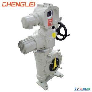 90 Degree High Temperature +70ºC Multi-Voltage Electric Valve Actuator with Worm