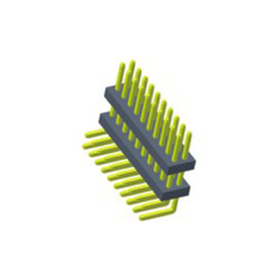 1AMP SMT PCB Header Connector , Spacer 1.27mm Pin Header Sn Contact Plating