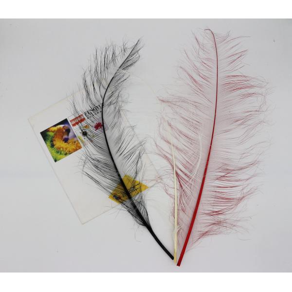 Handmade Multi Colored Millinery Feather Burnt Ostrich Plumes Feather 50-55cm