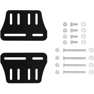 Steel Heavy Duty Wood Bed Rail Hook Plates for Headboard and Footboard 2.5mm Thickness