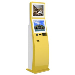 Intel 1037U CPU Hotel Self Service Check In Kiosk With Passport Scanner