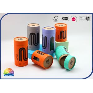 Perfume Paper Packaging Tube Custom Logo Cylinder With Plastic Window