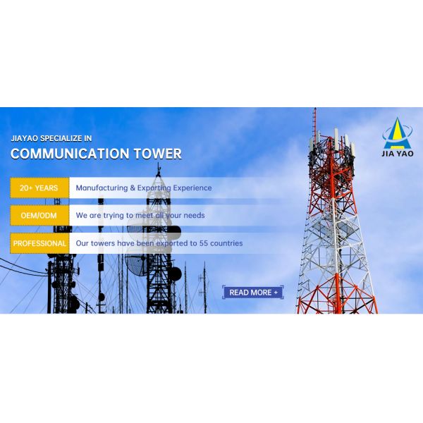 High-Performance 5G Radio 4-Legged Angular Antenna Tower for Wireless Communication