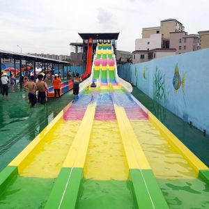 0.65m Inner Width Rainbow Water Slide Easy To Install And Maintain