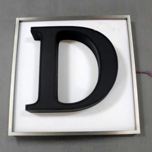 Custom Outdoor Backlit Logo LED Sign Light House Numbers Business 3D Illuminated