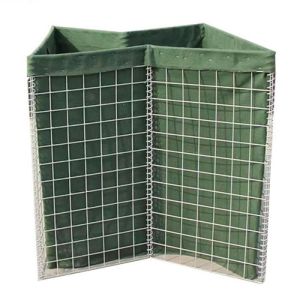 7.6cm Shooting Range Defensive Barriers Galvanized Iron Wire Gabions with Square