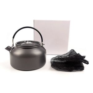 Aluminum Outdoor Cookware Set , 0.8L Outdoor Camping Kettle With Silicon Handle