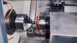 High Rigidity Automated Dual Spindle Lathe Easy To Operate 2 Channels Hydraulic