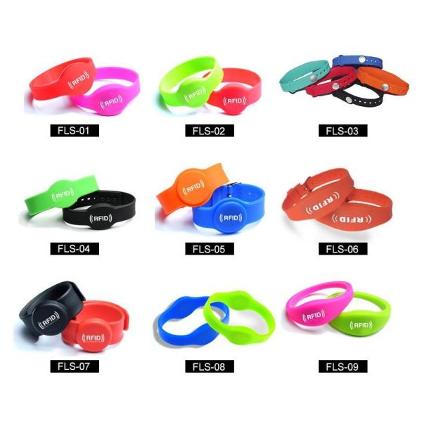 RFID Silkscreen Printing Custom Made Silicone Wristbands