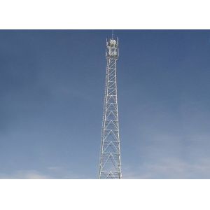 High Wind Speed Angle Steel Tower , Customized Height Electric Transmission