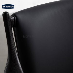 Home Furniture Modern Nordic Wabi Sabi Style Solid Wood Lounge Chair Soft Padded