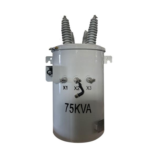 75kva Single Phase Electrical Pole Mounted Type Distribution Transformer 34500V
