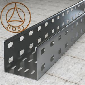 China Automatic PLC Control Cable Tray Roll Forming Machine With Servo Guiding Device on sale